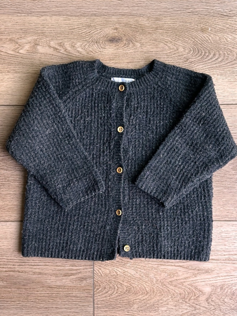 Zara Charcoal Knit Cardigan